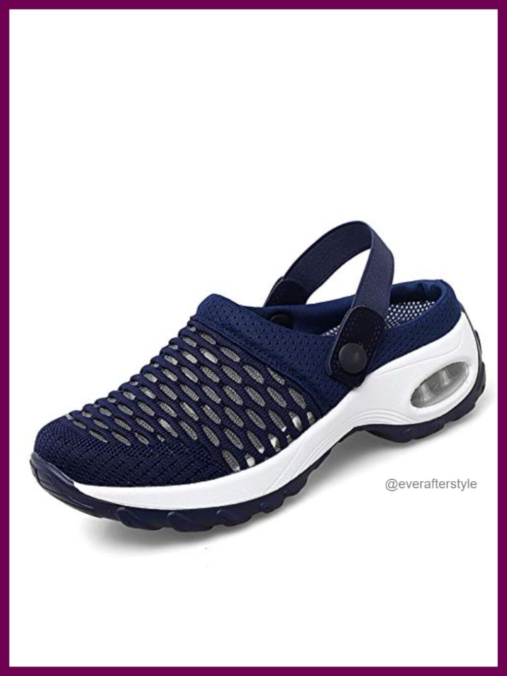 Platform Mesh Mules Clogs Breathable Air Cushion Slip-On Walking Sandals